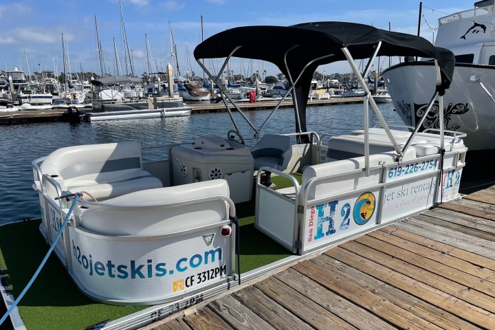 a boat that is sitting on a dock
